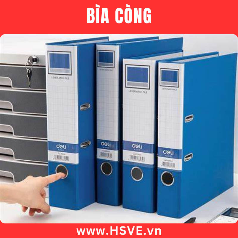Các loại kích thước bìa còng Các loại kích thước bìa còng