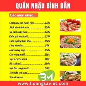Thực Đơn Quán Nhậu Bình Dân Hút Khách Năm 2025 Thực Đơn Quán Nhậu Bình Dân Hút Khách Năm 2025