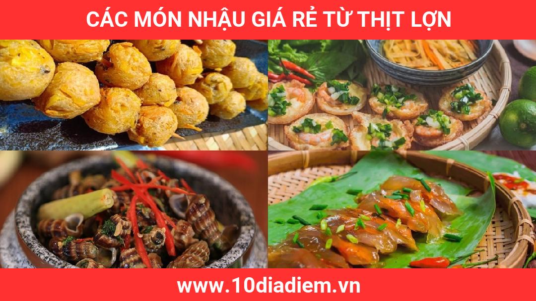 Các món nhậu giá rẻ từ thịt lợn Các món nhậu giá rẻ từ thịt lợn