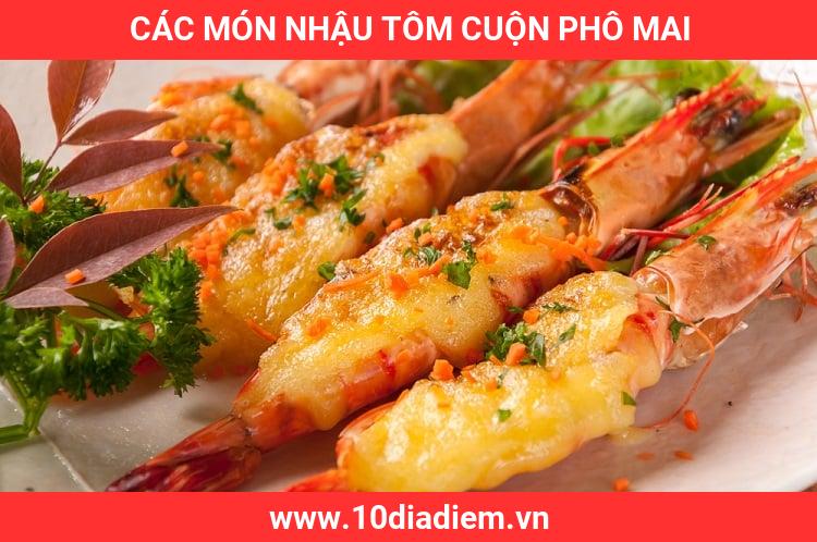Các món nhậu tôm cuộn phô mai Các món nhậu tôm cuộn phô mai