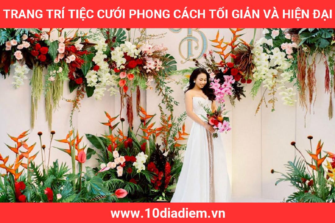 Trang Trí Tiệc Cưới Phong cách tối giản và hiện đại Trang Trí Tiệc Cưới Phong cách tối giản và hiện đại