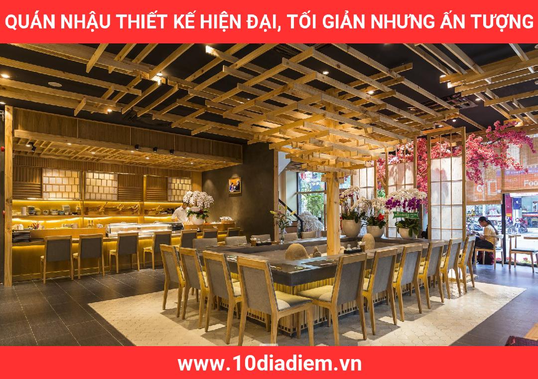 quán nhậu Thiết kế hiện đại, tối giản nhưng ấn tượng quán nhậu Thiết kế hiện đại, tối giản nhưng ấn tượng