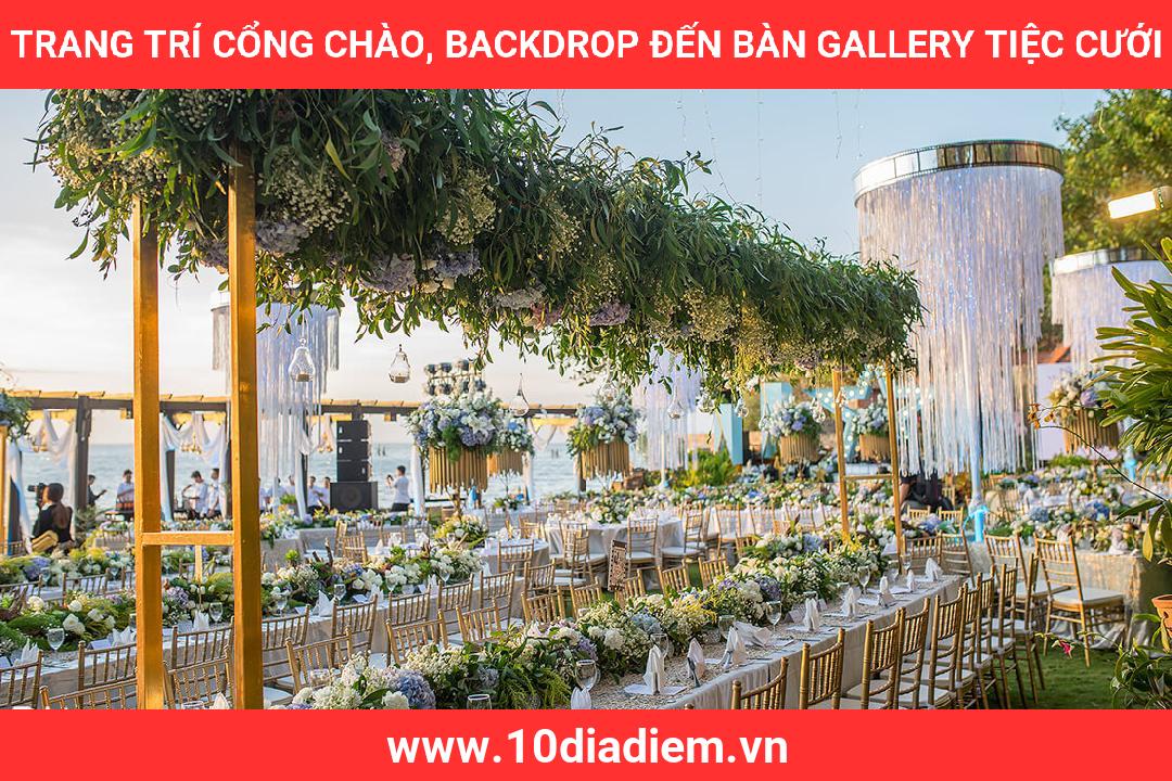 trang trí cổng chào, backdrop đến bàn gallery tiệc cưới trang trí cổng chào, backdrop đến bàn gallery tiệc cưới